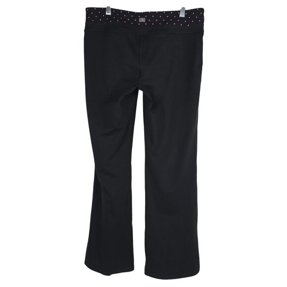 Victoria's Secret Sexy Sport Black Pink Polka Dots Waist Athletic Pants L - Picture 2 of 3